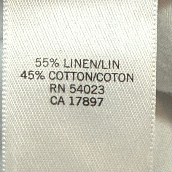 Banana Republic Men’s 34 Gray Linen Cotton Shorts 10" Inseam Summer Casual - Picture 6 of 7